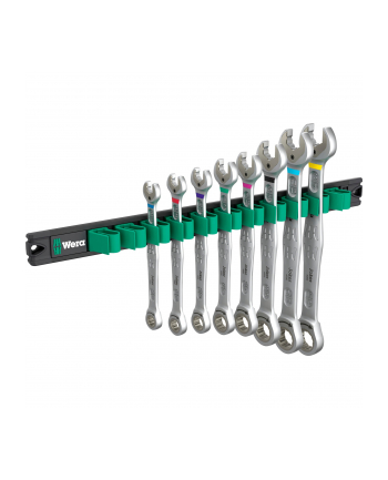 Wera 9632 magnetic strip 6000 Joker Imperial 1, 8 pieces, wrench (combination ratchet wrench with holding function, imperial)