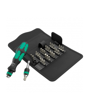 Wera Kraftform Kompakt 70 Universal, 32-piece, bit set (Kolor: CZARNY/green, 1/4, incl. plug-in handle)