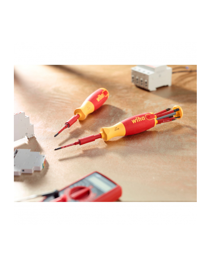 Wiha screwdriver with bit magazine LiftUp electric (red/yellow, 7 pieces) główny