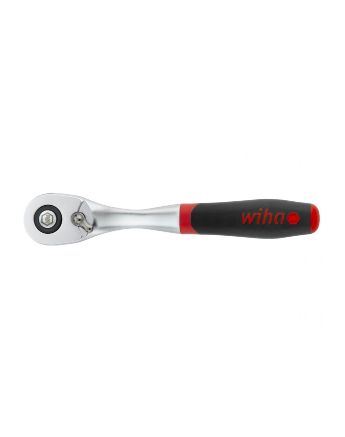 Wiha reversible ratchet 1/4, push button and ball lock (Kolor: CZARNY/red) główny