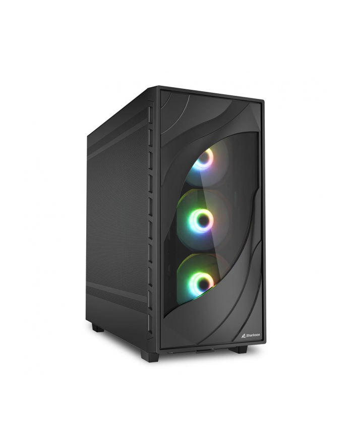 Sharkoon Rebel C80M RGB, tower case (Kolor: CZARNY) główny