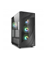 Sharkoon Rebel C80G RGB, tower case (Kolor: CZARNY, tempered glass) - nr 1