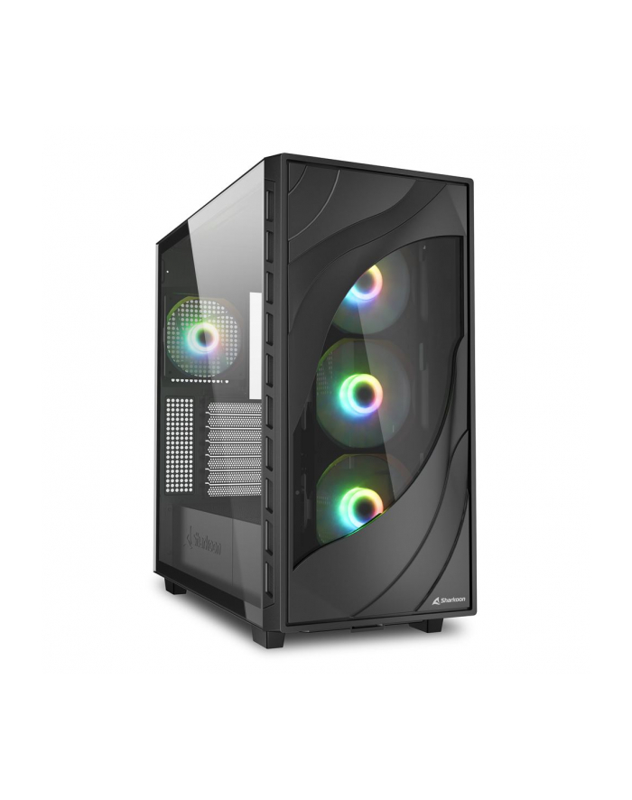 Sharkoon Rebel C80G RGB, tower case (Kolor: CZARNY, tempered glass) główny