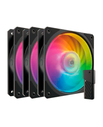 Cooler Master Mobius 120P ARGB 120x120x25, case fan (Kolor: CZARNY, 3-pack)