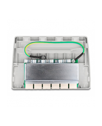 DeLOCK Mini Desktop Patch Panel 6 Port Cat.6a (grey)