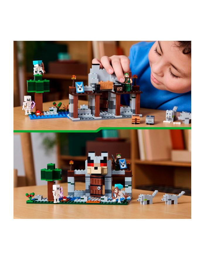 LEGO 21261 Minecraft The Wolf Fortress, construction toy główny