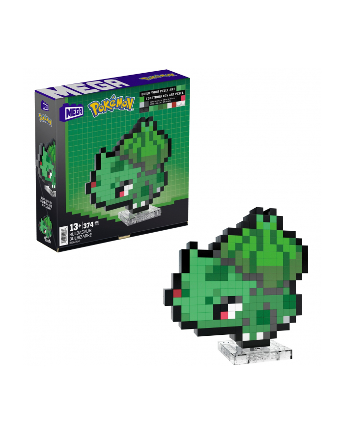 megabloks Mattel MEGA Pokémon Bulbasaur Pixel Art, construction toy główny