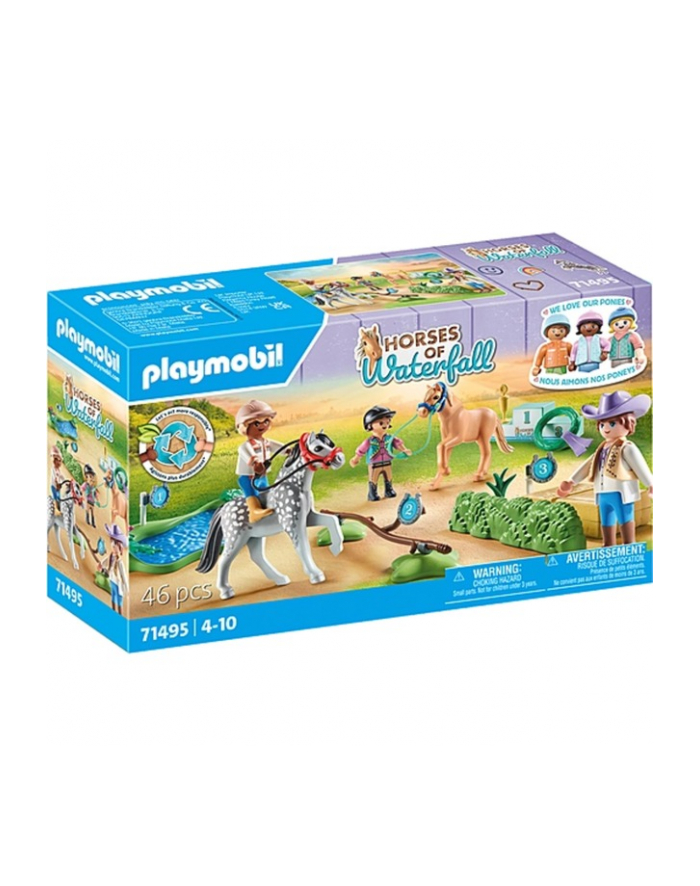 PLAYMOBIL 71495 Horses of Waterfall Pony Tournament, construction toy główny