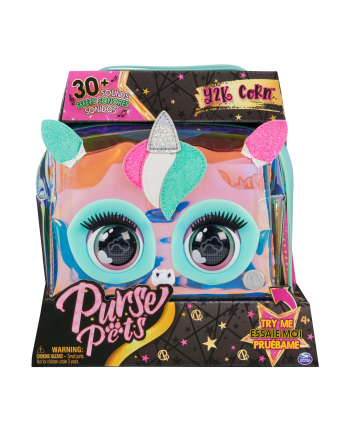 spinmaster Spin Master Purse Pets Holographic Unicorn, Bag (Multi-Colour)