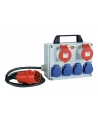 Brennenstuhl compact small power distributor BKV 2/4 T IP44, 6-way, power strip (grey/Kolor: CZARNY, 2 meters) - nr 5