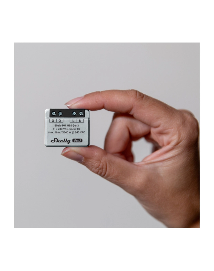 Shelly Plus PM Mini Gen.3 WLAN BT, measuring device główny