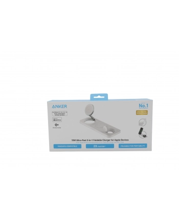 anker Ładowarka MagGo 3w1 Pad 15W Qi2 Biała