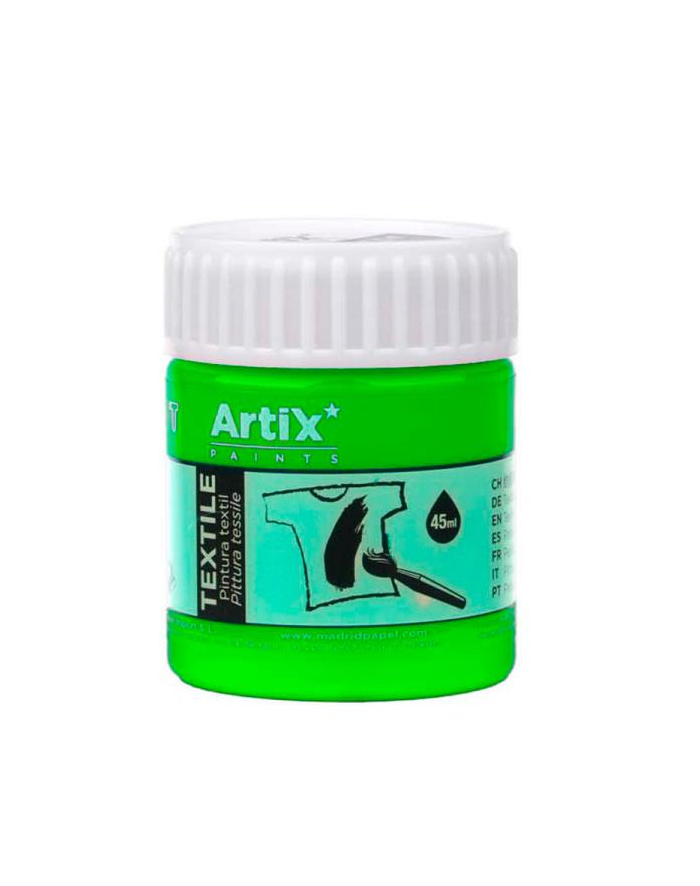 main paper Farba do tkanin 45ml zielona fluorescencyjna p6  ARTIX cena za 1 szt główny