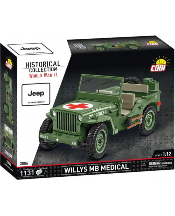 COBI 2740 Historical Collection WWII Willys MB (Medical) 1131 klocków