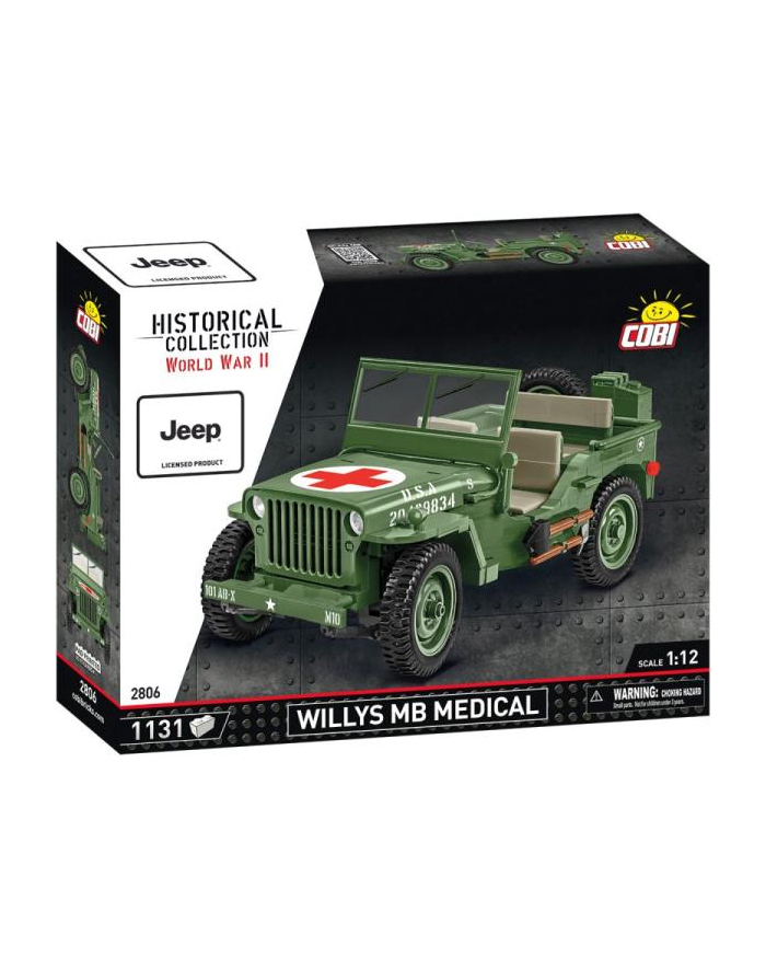 COBI 2740 Historical Collection WWII Willys MB (Medical) 1131 klocków główny