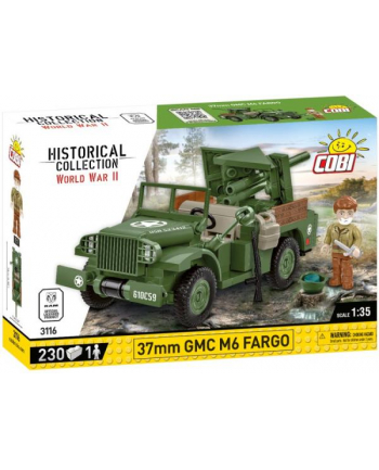 COBI 3116 Historical Collection WWII 37 mm GMC M6 Fargo 230 klocków