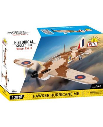 COBI 5866 Historical Collection WWII Samolot Hawker Hurricane Mk.1 138 klocków