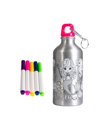 norimpex Bidon metalowy 500ml z Syrenką do kolorowania 2000030