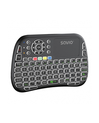 savio Podświetlana klawiatura bezprzewodowa RGB BT + 2.4 GHz , TV Box, Smart TV, Konsole, PC, KW-04