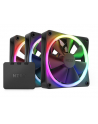 Zestaw 3 Wentylatory NZXT F120 RGB Kontroler - nr 1