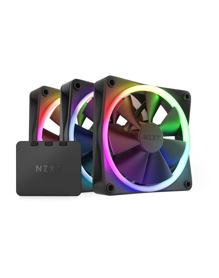 Zestaw 3 Wentylatory NZXT F120 RGB Kontroler główny