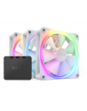 Zestaw 3 Wentylatory NZXT F120 RGB Kontroler Biały - nr 1