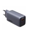 aukey Ładowarka sieciowa PA-B6U OmniaMix II GaN 3xUSB (2xUSB C + 1xUSB A) 67W QC PD AFC SCP PPS UFCS - nr 19