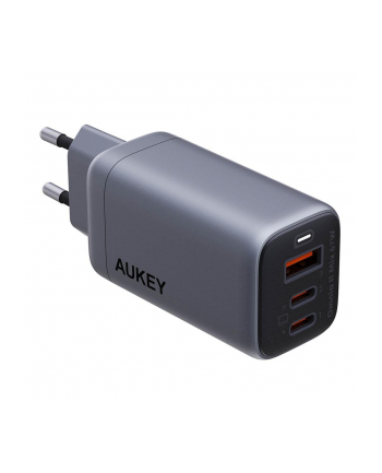 aukey Ładowarka sieciowa PA-B6U OmniaMix II GaN 3xUSB (2xUSB C + 1xUSB A) 67W QC PD AFC SCP PPS UFCS