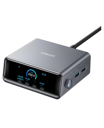 anker Ładowarka Prime 250W 4xUSB-C 2xUSB-A Czarna