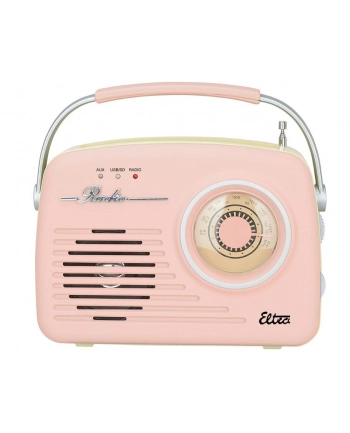 eltra Radio LUIZA RETRO SP-11 MP3 USB SD Różowe