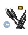 axagon BUCM32-CM15A Kabel USB-C - USB-C 3.2 Gen 2, 1.5m, PD 100W, 5A, 4K HD, ALU, oplot, czarny - nr 10