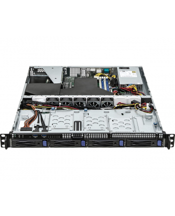 Platforma ASRock Rack (1U) AMD Ryzen (4xLFF, 2xGbE, Fixed PSU, IPMI)