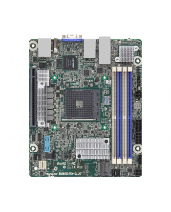 Płyta główna ASRock B550D4ID-2L2T 1x AM4 AMD Ryzen B550 (4xDIMM, SATA, 1xM2, 2xGbE, 2x10GbE, IPMI)