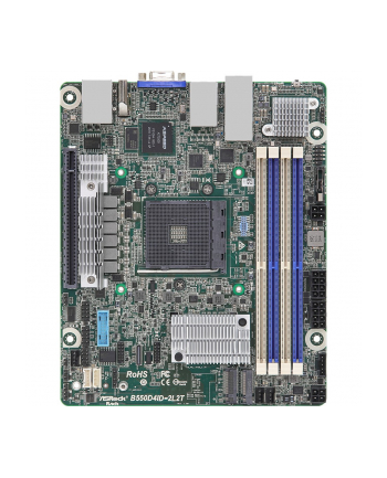 Płyta główna ASRock B550D4ID-2L2T 1x AM4 AMD Ryzen B550 (4xDIMM, SATA, 1xM2, 2xGbE, 2x10GbE, IPMI) nr 1