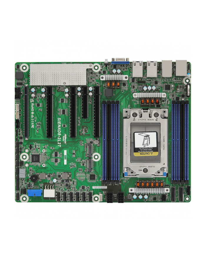 Płyta główna ASRock SIENAD8-2L2T 1x SP6 AMD Epyc 8004 SoC (8xDIMM, 2xM2, 2xGbE, 2x10GbE, IPMI) główny