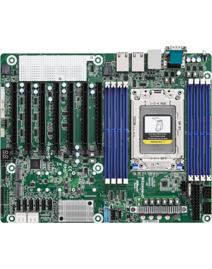 Płyta główna ASRock WRX80D8-2T 1x sWRX8 AMD Ryzen Threadripper PRO WRX80 (NVMe, SATA, 2xM2, 2x10GbE, IPMI) główny