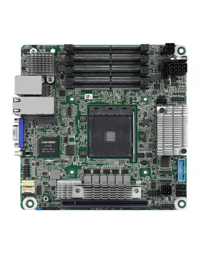 Płyta główna ASRock X570D4I-2T 1x AM4 AMD Ryzen X570 (SATA, 1xM2, 2x10GbE, IPMI) główny