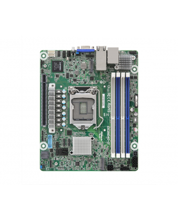 Płyta główna ASRock E3C256D4ID-2T 1x LGA1200 Intel Xeon E-23XX C256 (4xDIMM, SATA, 2xM2, 2x10GbE, IPMI)