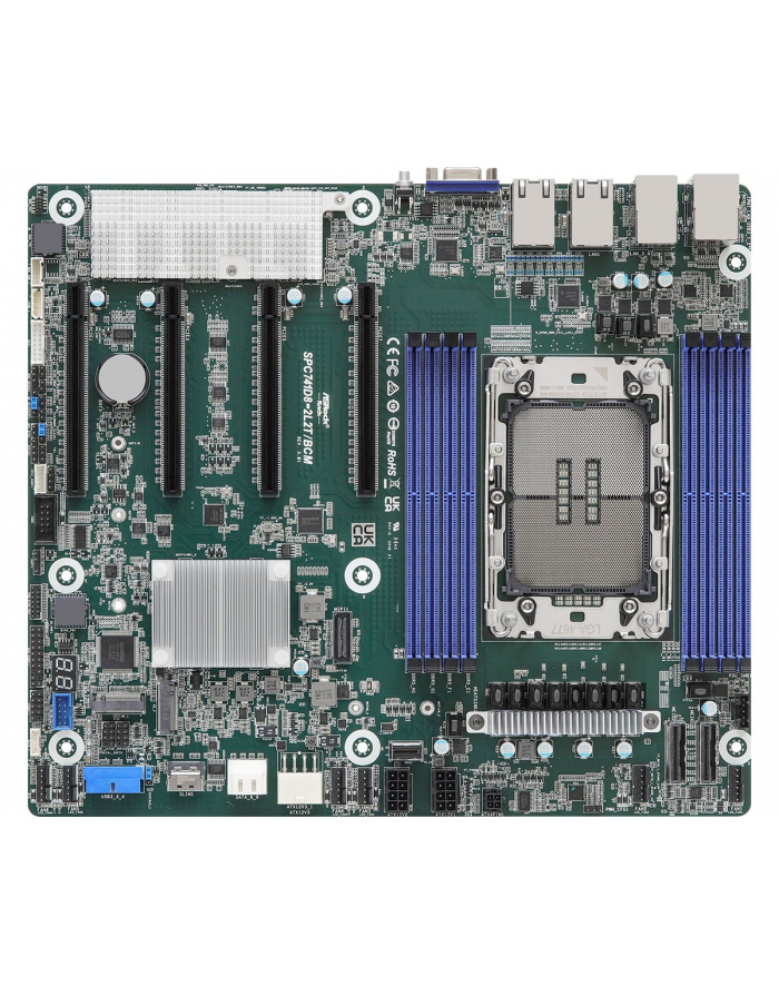 Płyta główna ASRock SPC741D8-2L2T/BCM 1x LGA4677 Intel Xeon Scalable 4/5gen C741 (8xDIMM, NVMe, 2x10GbE, 2xGbE, IPMI) główny