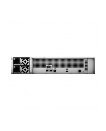 NAS Synology RS2423RP+; 2U RACK; 12x (35''; SATA HDD/25''; SATA HDD); AMD Ryzen V1780B; 8 GB DDR4 ECC UDIMM (max 32GB), 2x 1GbE RJ-45, 1x 10GbE RJ-45