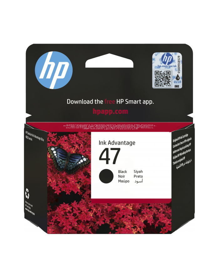 hp inc. Tusz 47 6ZD21AE czarny główny
