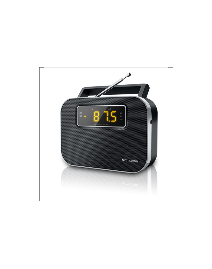 Muse M-081R Funkcja alarmu 2-pasmowe radio przenośne PLL Czarny główny