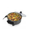 TRISTAR Trójgwiazda - wielofunkcyjna patelnia grillowa XL | PZ-9135 | Średnica 30 cm | Grill | 1500 W | Pokrywka w zestawie | Uchwyt stały | Czarny - nr 54