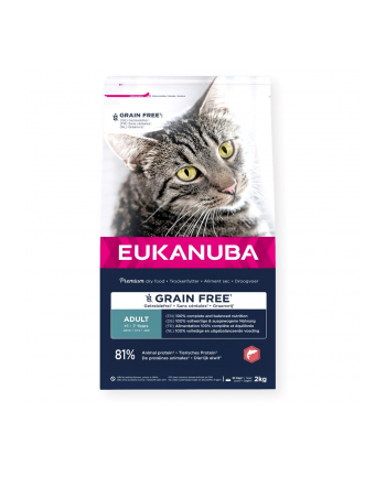 (wersja europejska)KANUBA Grain Free adult salmon - sucha karma dla kota - 2 kg