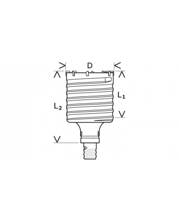 no name BOSCH KORONA SDS-MAX 68x160mm KPL