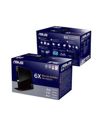 asus SBC-06D2X-U USB20/EXT 6X SLIM BLURAY COMBO DRIVE IN