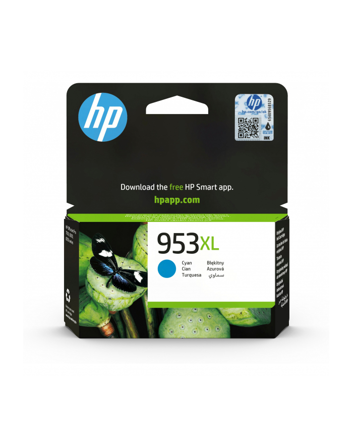 hewlett-packard HP 953XL - Hojtydende - cyjan - origina główny