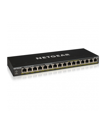 Switch Netgear GS316P-100(wersja europejska)S 16p PoE 115W* (PoE+: 16p) Unmanaged Gigabit