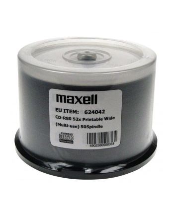 MAXELL CD-R 700MB 52x80 min, spindel, płyta do nadruku