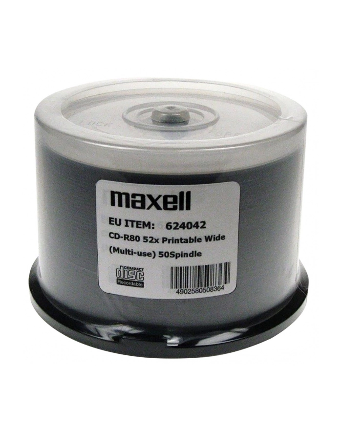 MAXELL CD-R 700MB 52x80 min, spindel, płyta do nadruku główny
